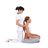 traditional thai stretching massage by therapist relaxation shoulder massage.