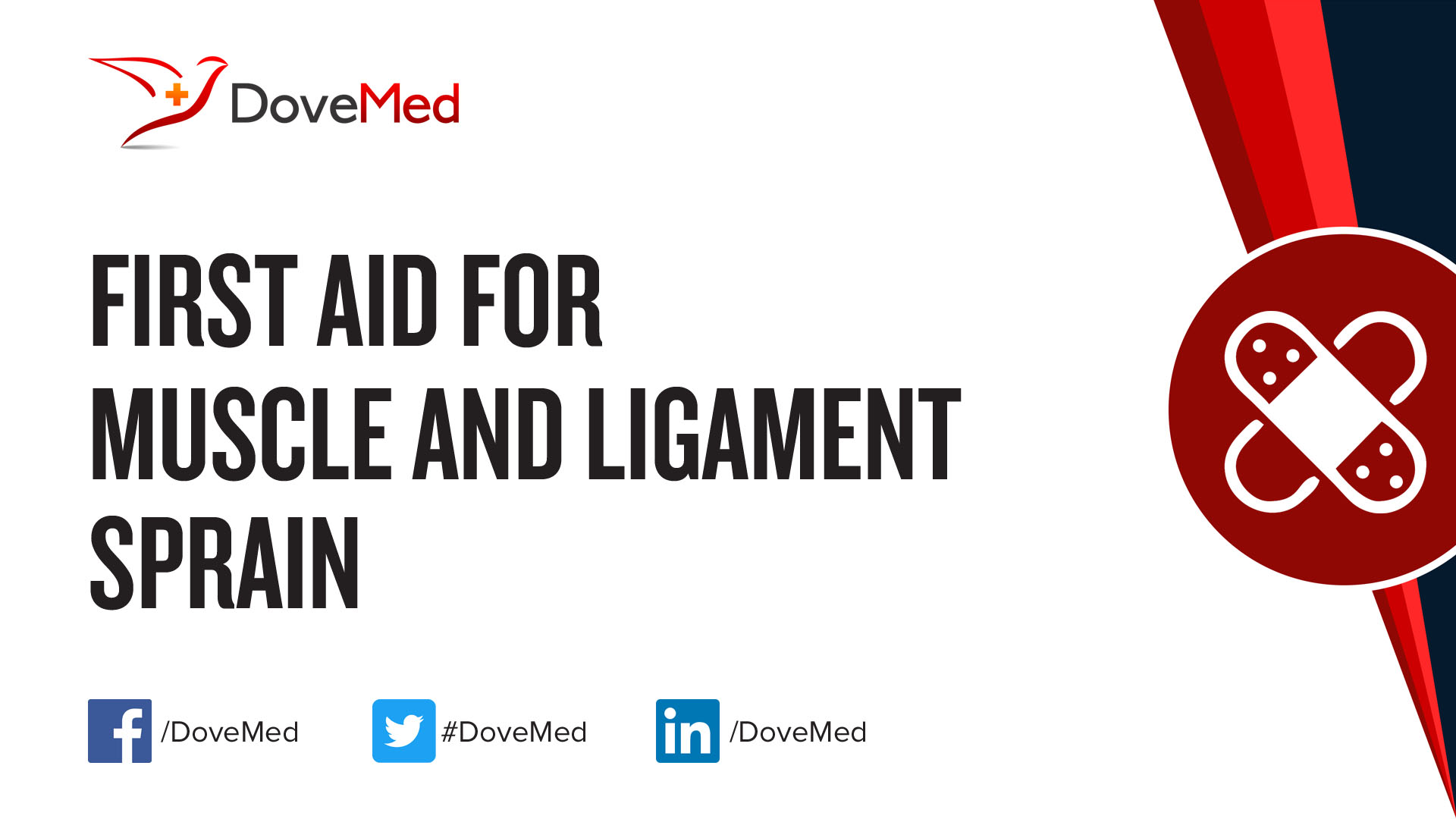 First aid for sprains and muscles First aid for sprains and muscles