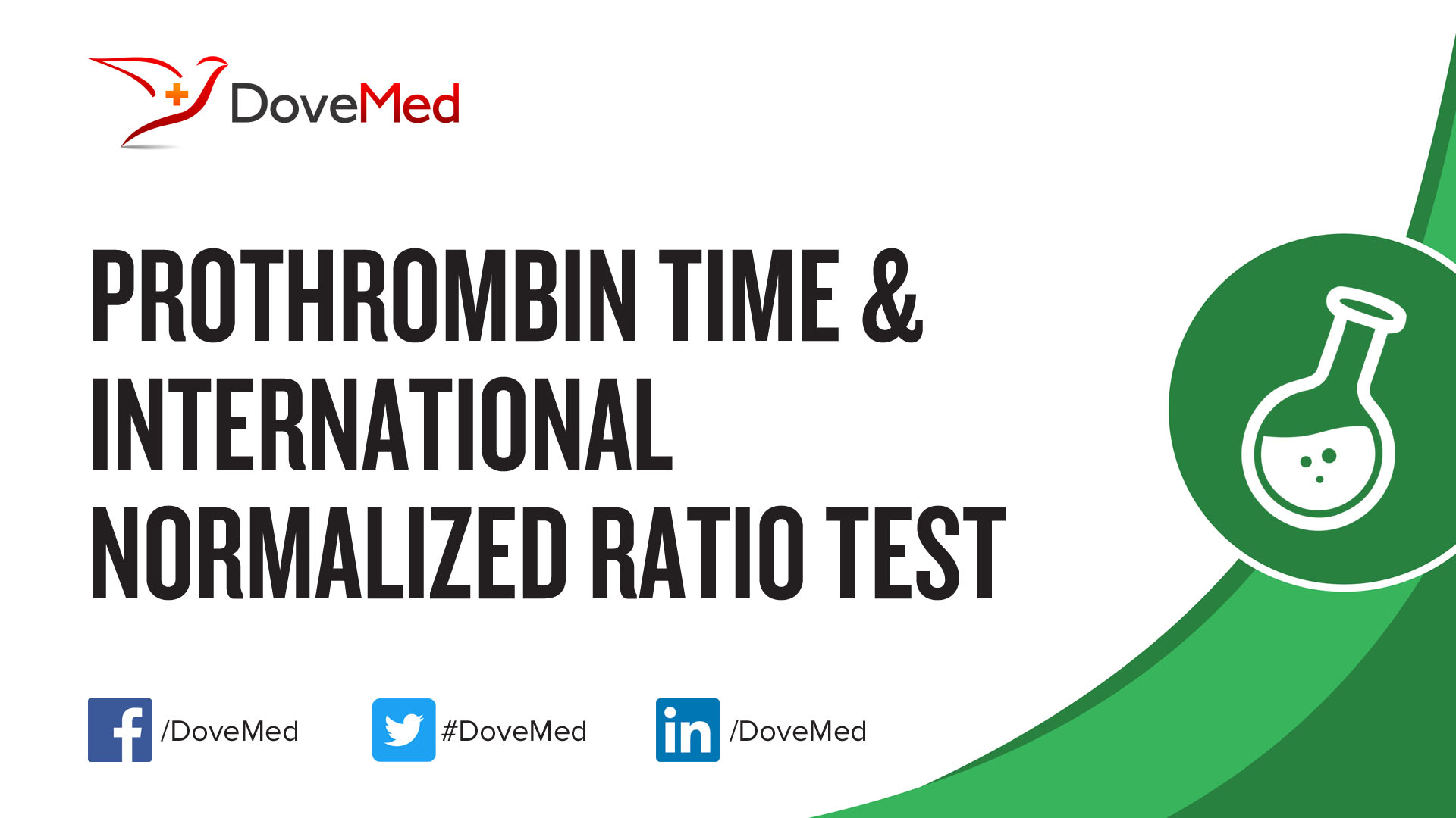 Prothrombin normal quick Test. INR time.